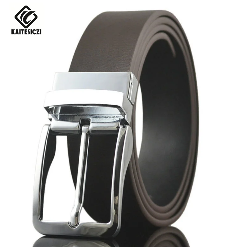 [KAITESICZI] Genuine Men's Leather Belt 100 Leather Business Belts