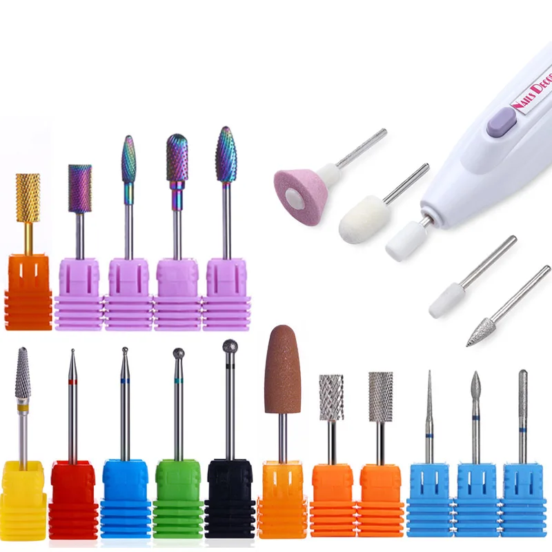 

Nail Drill Bits Milling Cutter Cuticle Buffer for Nail Files Electric File Grinding Machine Nail Rrt Tool Polishing Remover