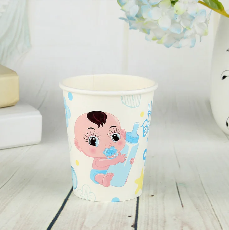 FANLUS Creative Princess Friendship Birthday Party Paper Cups Disposable Tableware (6pcs), Multi Color Party Supplies (24)