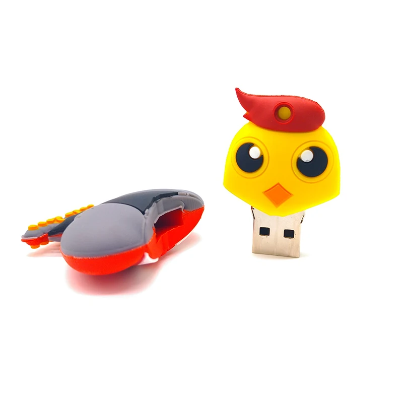 Cartoon monster pendrive usb flash drive 4GB 8GB 16GB 32GB 64GB memory stick cute chicken u disk real capacity pen drive