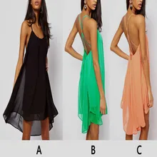 Brand Fashion Women Dress Sexy Quality Casual Chiffon Summer Style Tropical Vestidos De Festa Femininas Summer Dress