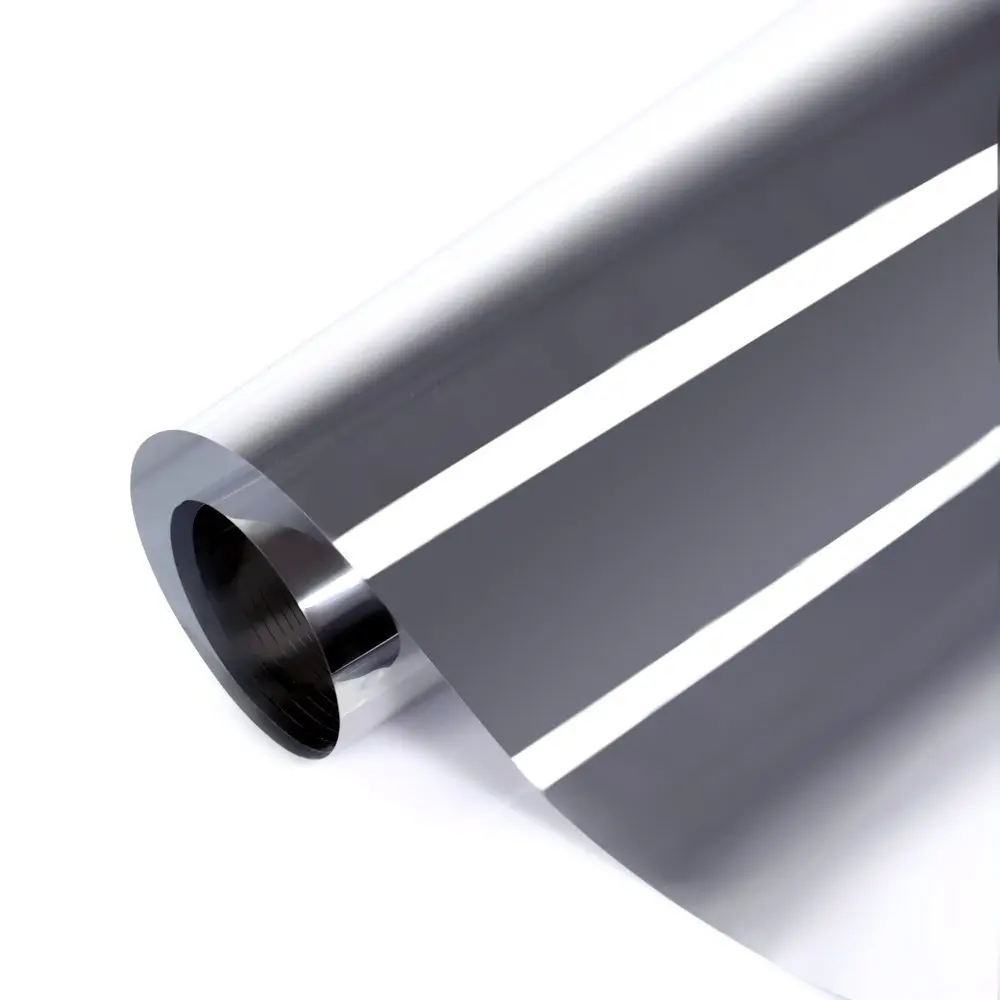 

60*100 cm One Way Mirror Film Privacy Adhesive Window Film Heat Control Glare Control Anti UV Window Tint for Home and Office