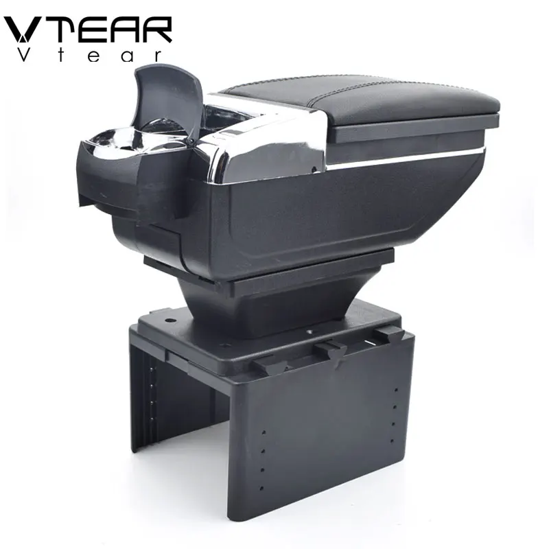 

Vtear For Renault logan 2/Megane/twingo armrest box central Store content box products interior Armrest Storage accessories part