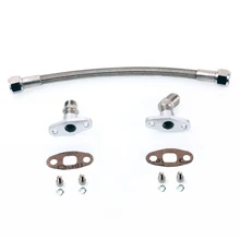 Kinugawa Turbo Oil Drain Line Kit 35cm 8AN for Mitsubishi TD07 TD08 T67