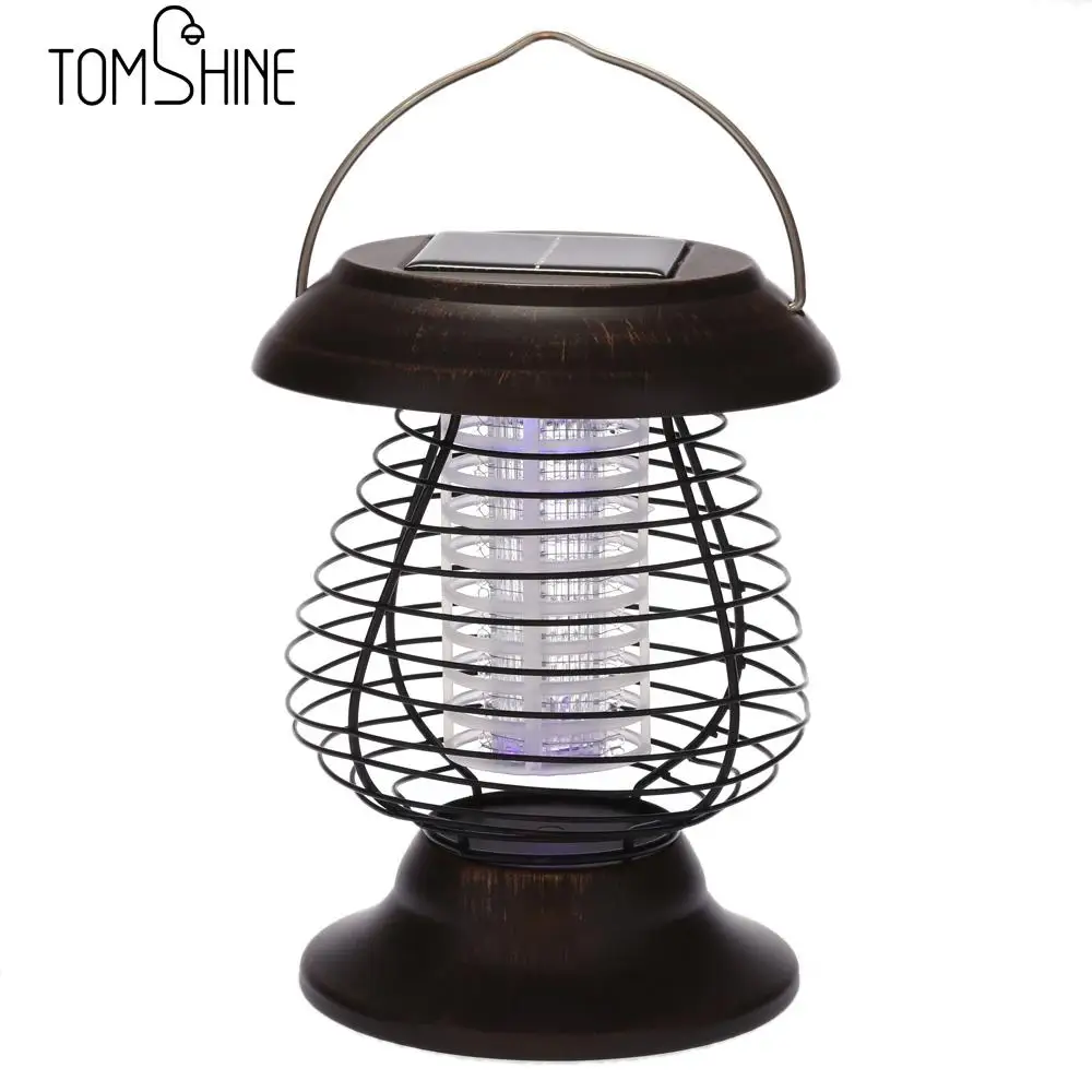 0.3W Solar Powered Mosquito Killer Light UV Bug Zapper Repellant Pest