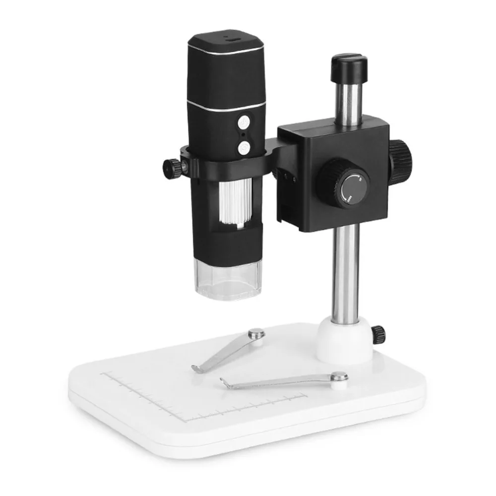 

500x Wi-Fi Digital Microscope US Plug Magnification With Adjustable Stand 8 LED Light Manual Focus Adjustment Drop ship 2018 New