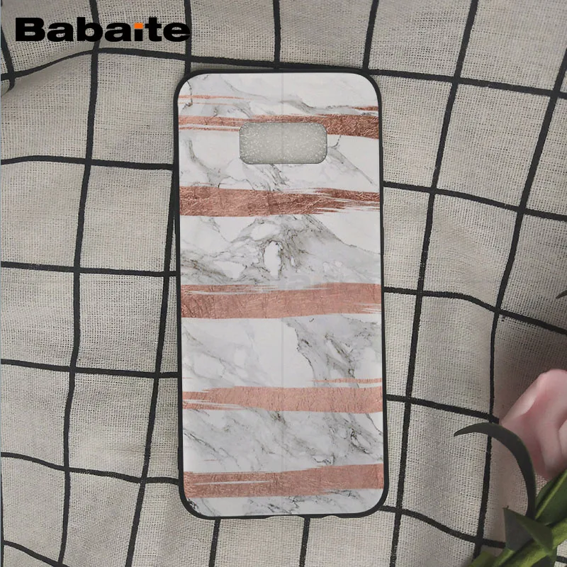 Fashion Geometric Splice Pattern Marble gold pink marble stone