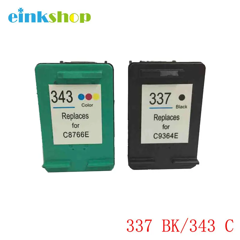Einkshop HP 337 343 Photosmart 2575 8050 заправленный картридж Замена для C4180 D5160 Deskjet 6940 D4160