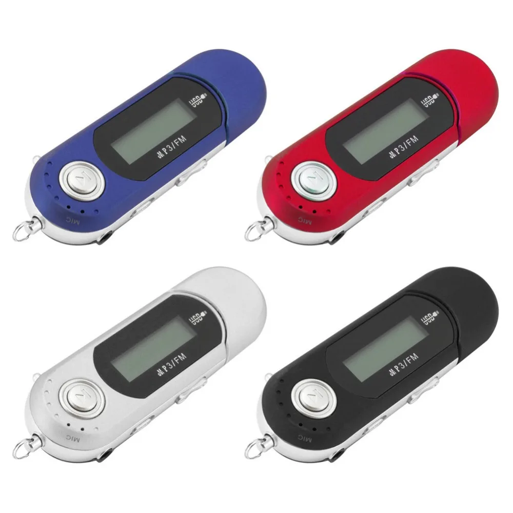 Buyincoins Портативный музыка MP3 плеер USB цифровой ЖК дисплей Экран Поддержка 32 ГБ флэш