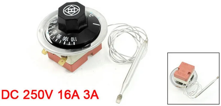 DC 250V 16A 3A 30-110 градусов Цельсия термостат регулятор температуры переключатель 2 шт