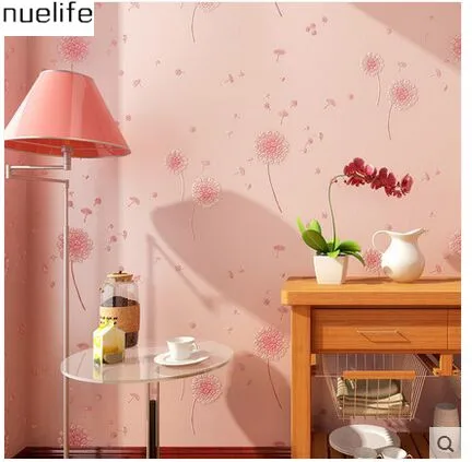 

Warm Pastoral Dandelion Pattern Nonwoven Wallpaper Kids Room Wedding Room Bedroom Living Room Wallpaper