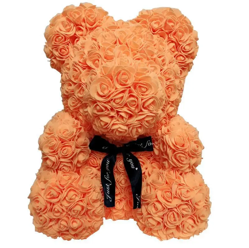 DIY Искусственные пенные цветы для розы медведь плесень медведь розы романтический цветок любовь медведь подарки свадебный Декор юбилей поставки