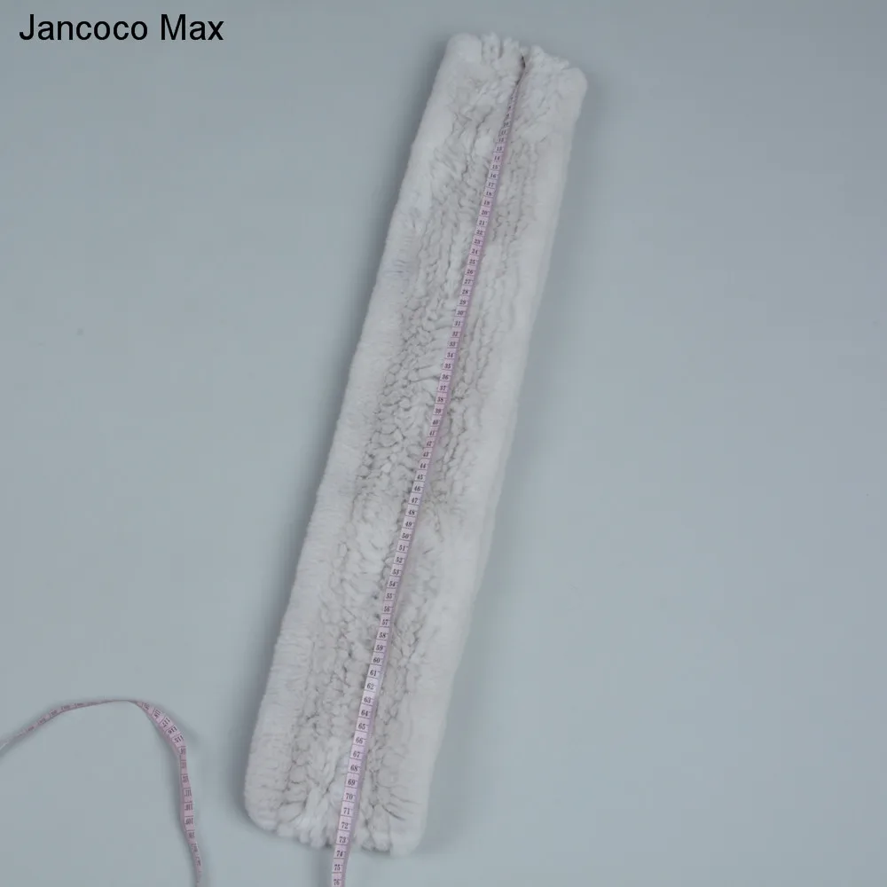 Jancoco Max стиль женский Настоящий мех кролика шарф высокого качества мягкие зимние теплые шали S7097B