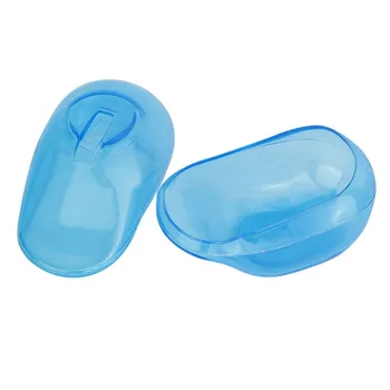 

2PCS Blue Clear Silicone Ear Cover Hair Dye Shield Protect Salon Color new 2019