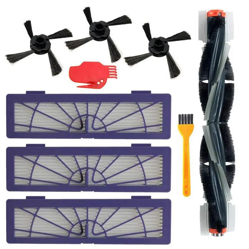 

New Accessory for Neato Botvac Robot Vacuum Cleaner 75e 75 80 85 Replacement Parts Pack of 1 Main Brush,3 Hepa Filters,3 Side