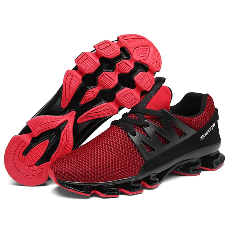 Men Summer Breathable Shoes Lace Up Mens Trainers Damping Sneakers Hard