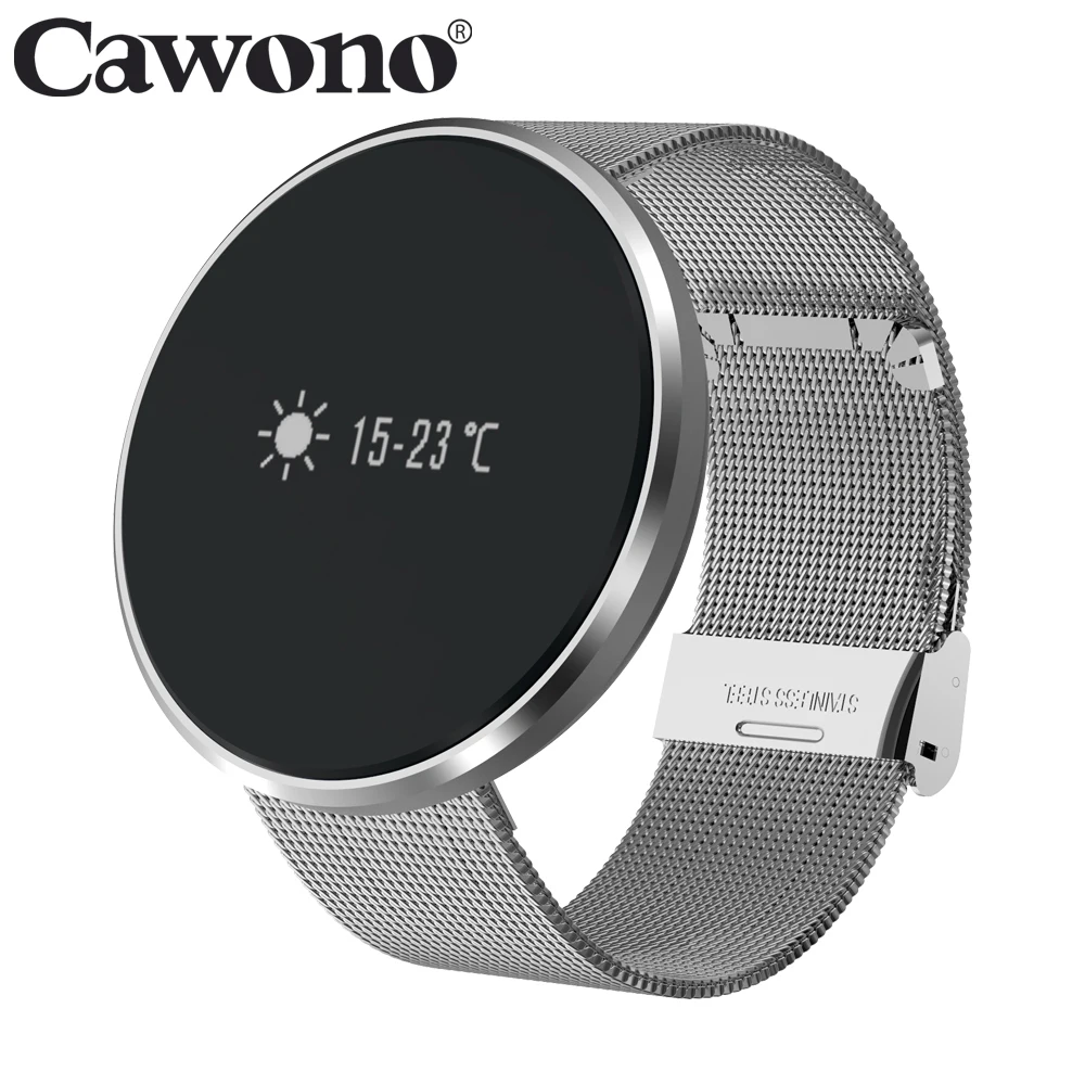 Cawono CF006 Bluetooth Фитнес трекер Смарт часы монитор сердечного ритма крови Давление