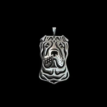 

2019 Hot Jewelry Metal Dog Pendants Female Alloy Chinese Shar Pei Pendants
