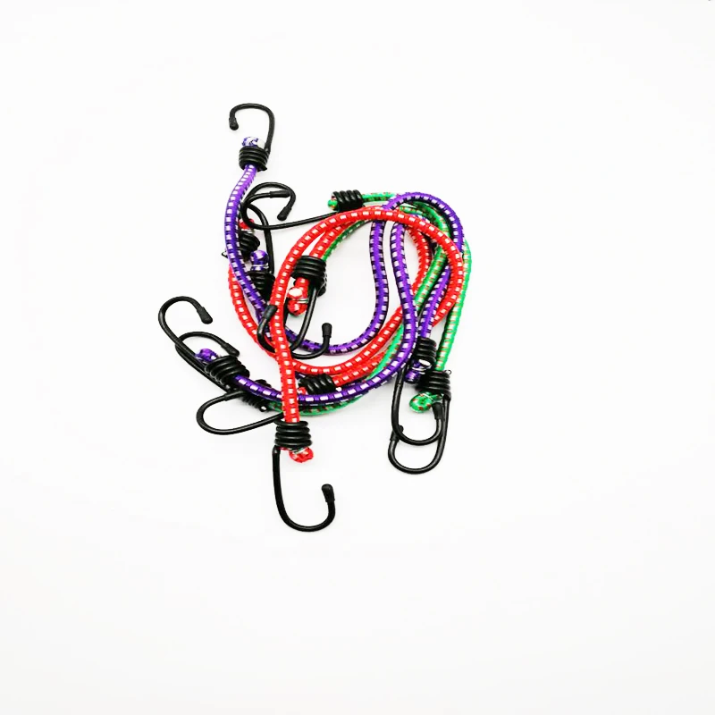 6 шт. сверхмощный банджи шнуры с крючками автомобильный багаж на крышу ремень легкий велосипед веревка галстук