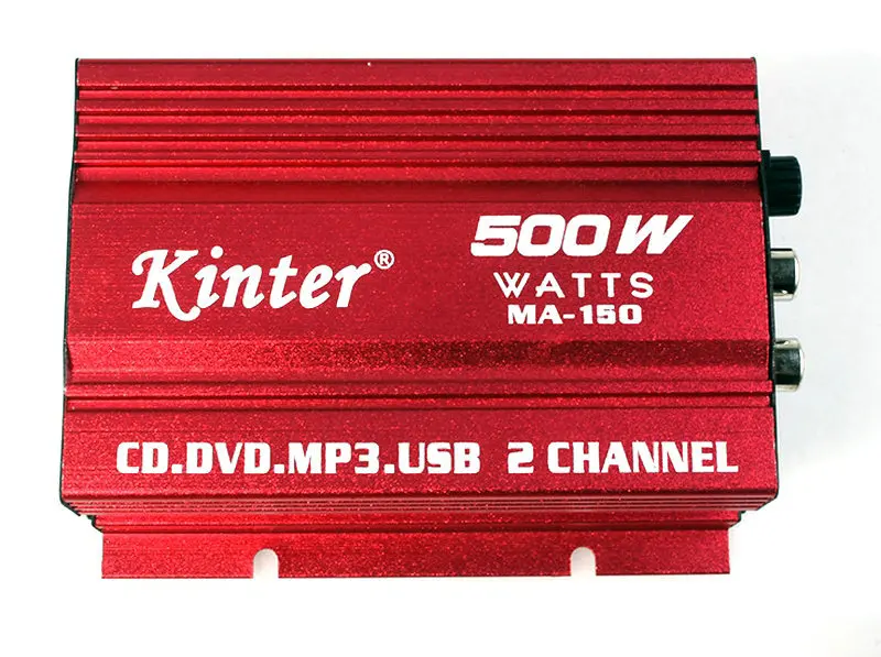 Цифровой усилитель мощности Kinter Hi Fi 12 В 2 канала USB мини автомобильный сабвуфер
