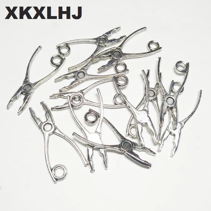 

XKXLHJ 20pcs Charms pliers tool 23*10mm Tibetan Silver Plated Pendants Antique Jewelry Making DIY Handmade Craft
