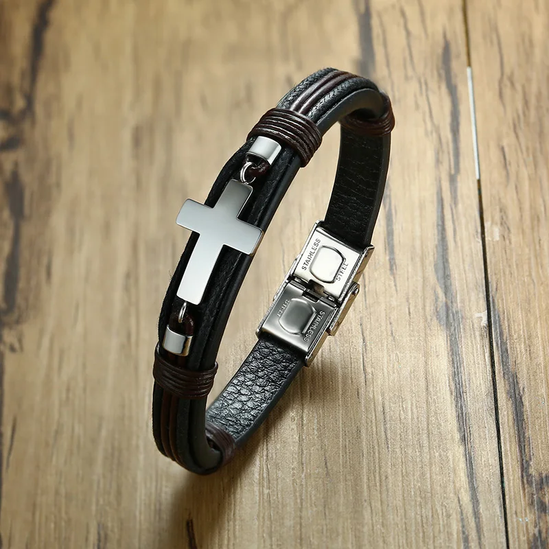 Male cross bracelet Clearance