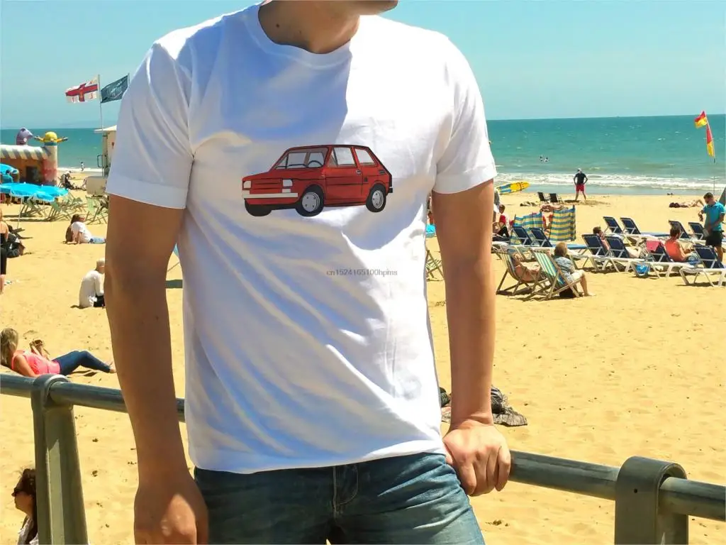 

Polski Fiat 126p Maluch Toddler Car T Shirt for Classic Car Fan Polish Little Car for Birthday Gift Tee - High Quality Print MUF