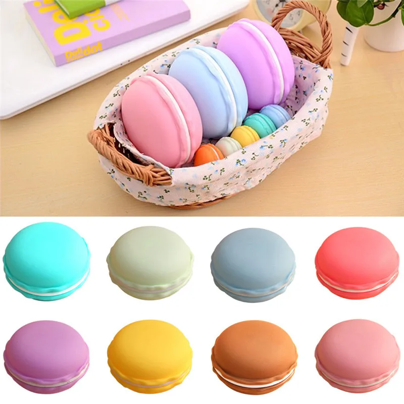 10*5 см большой Macaron чехол для хранения Флик открыть Macaroon бусины ювелирные изделия держатель коробка ногтей украшение Сумочка для наушников SD карты