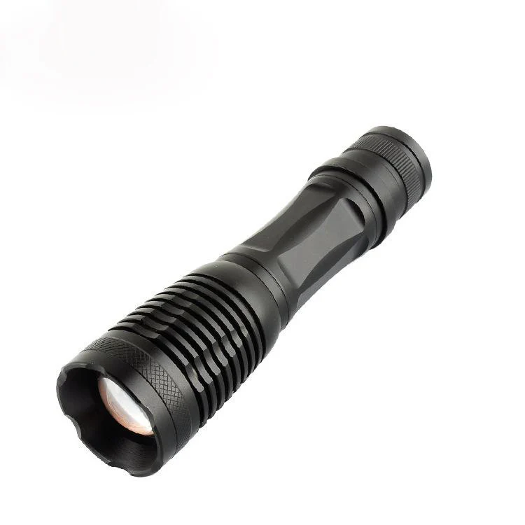 

led flashlight High Grade Zoom Rechargeable Flashlight T6 Outdoor Riding High Power Flashlight LED Aluminum Alloy Suit