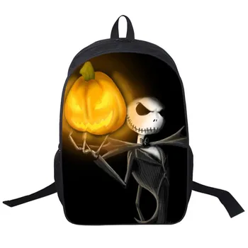 

16 Inch The Nightmare Before Christmas Backpack For Teenagers Boys Girls School Bags Women Men Travel Bag Children Backpacks