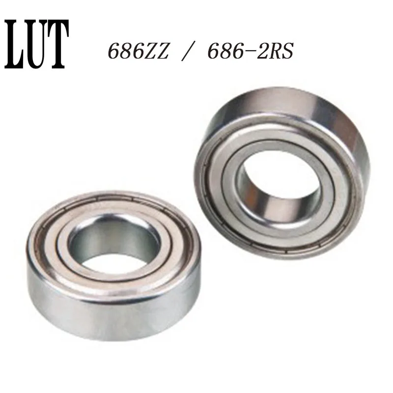 10 шт. 686ZZ подшипник 686 2RS ABEC 5 6x13x5 мм миниатюрные 686Z шарикоподшипники 618/6ZZ Z3V3