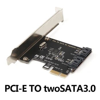 

2-Port PCI-e PCI Express to SATA3.0 SATA III Expansion Controller Adapter Card for Mac os Linux Windows 7/8/10