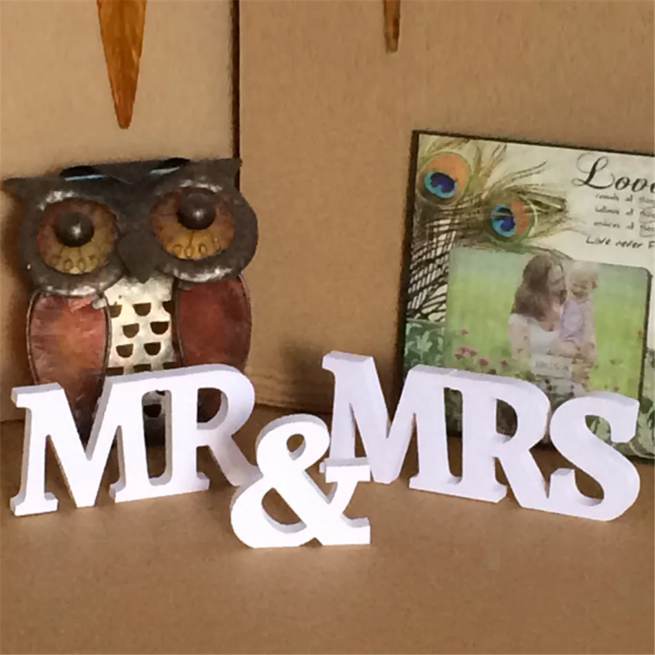 

BHomify Wooden Letters Mr & Mrs Wedding decoration Romantic Marriage Birthday Mr & Mrs letters Wedding Sign