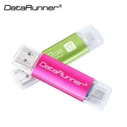 DataRunner Usb 3,0 OTG USB флеш-накопитель 32 Гб 64 Гб 128 ГБ 256 ГБ 2 в 1 Micro USB Stick 3,0 флешки для системы Android