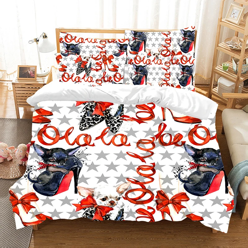 

animal watercolor 3D bedding set Duvet Covers Pillowcases Flamingo cartoon animals comforter bedding sets bedclothes bed linen
