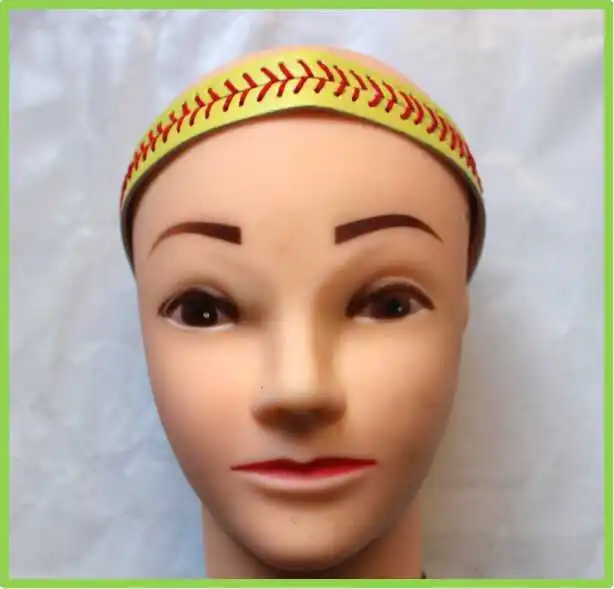 Beautiful softball headbands style flexble athletics baseball seamed
