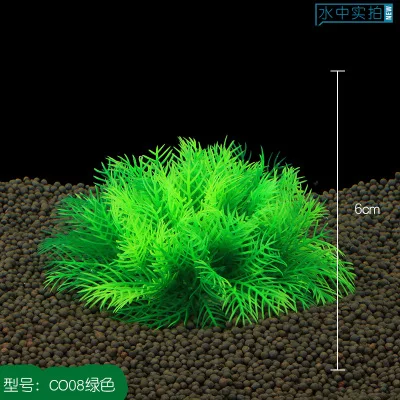 6 шт./лот* Аквариумных поставки рыбы в аквариуме благоустройство Пластиковые Моделирование вода трава CO08
