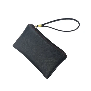 

2018 New Fashion Solid Simple Slim Men Women Handbag Key Wallets PU Leather Hand Bag Zipper Clutch Coin Purse Phone Wristlet