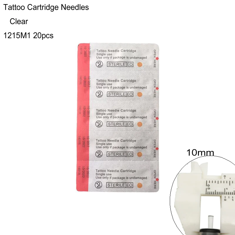 

Tattoo Needles Cartridge Hawk 20pcs Clear Tattoo Needles Magnum 0.35mm For Tattoo Supplies Body Art Tattoo Needles