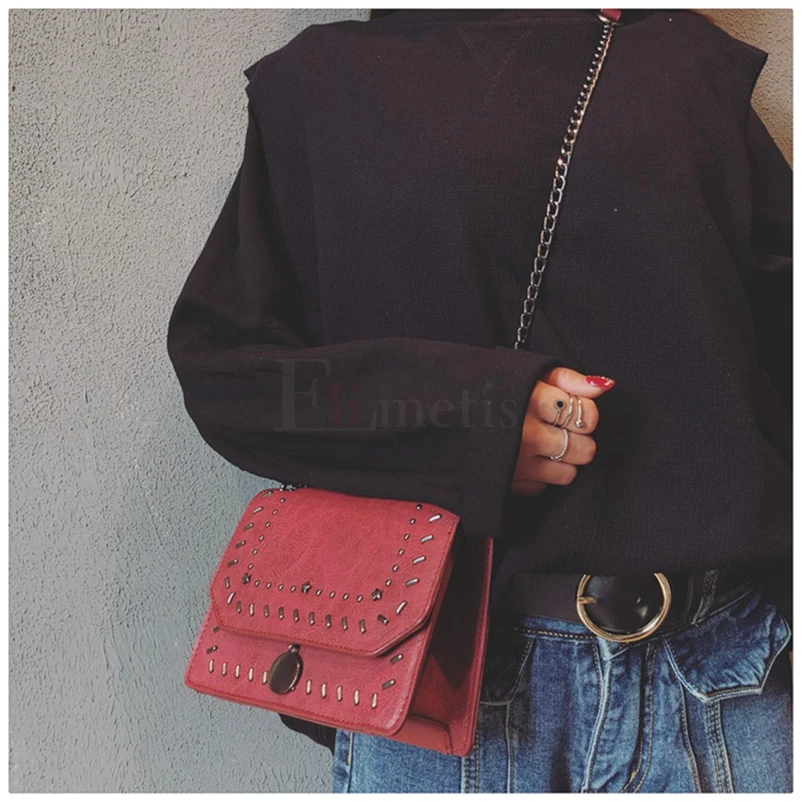 Elimetis Women Brand Shoulder Bags For Women 2018 Chains Designer Messenger Bag Female Ladies PU Leather Crossbody Bags          (8)