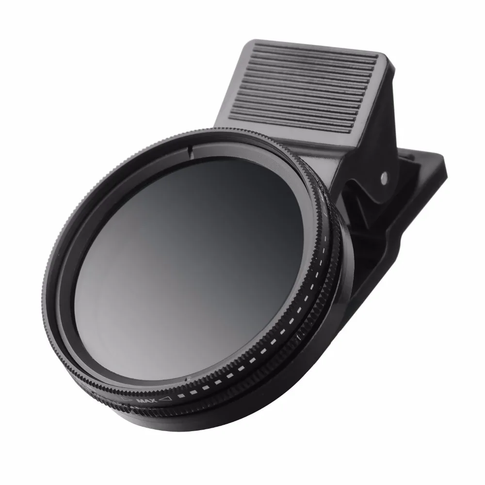 

ZOMEi Universal Adjustable Neutral Density Filter Lens/ Clip-on ND 2-400 Filter Camera Phone Lens Kit