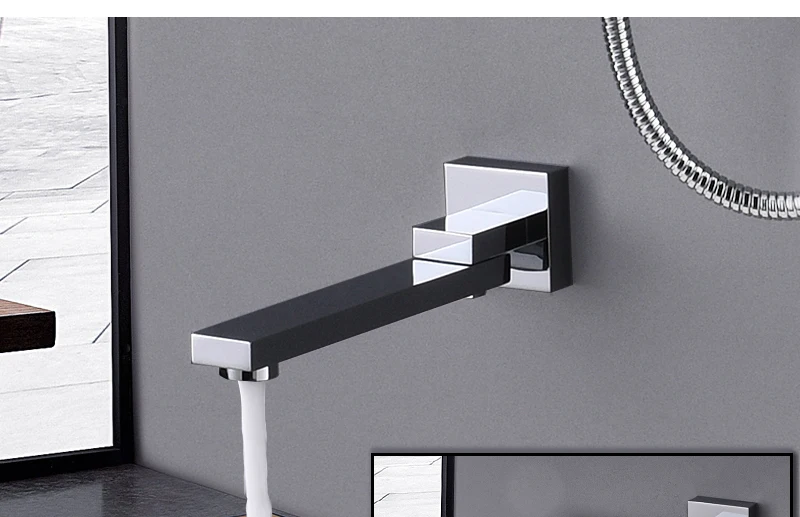 10'' Wall Mounted Shower Faucet Bathroom Rainfall Shower System Set Thermostatic Faucets Tub & Handheld Sprayer Fold Mixer Tap (9)