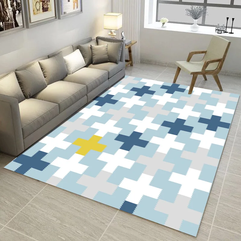 Черно белый геометрический узор ковер тенденция 3D коврики с принтом And carpets