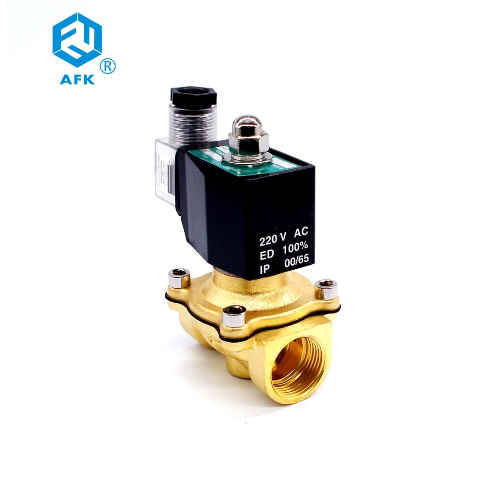 

2 Way Lpg Brass Gas Solenoid Valve 3/4 220VAC DN20 Electric 24V Valve Normally Closed VITON Seal