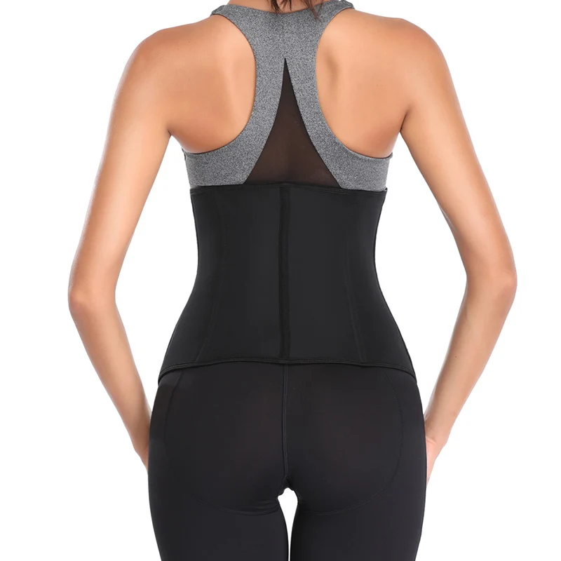 Women Latex Waist Trainer Body Shaper Corsets with Zipper Cincher Corset Top Slimming Belt Black Shapers Shapewear Plus Size best body shaper