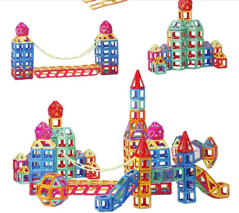 

32PCS Magnetic Building Blocks Standard Size 3D Models Magnetic Plastic Bricks Kids Toy Enlighten Block Designer Children Gifts