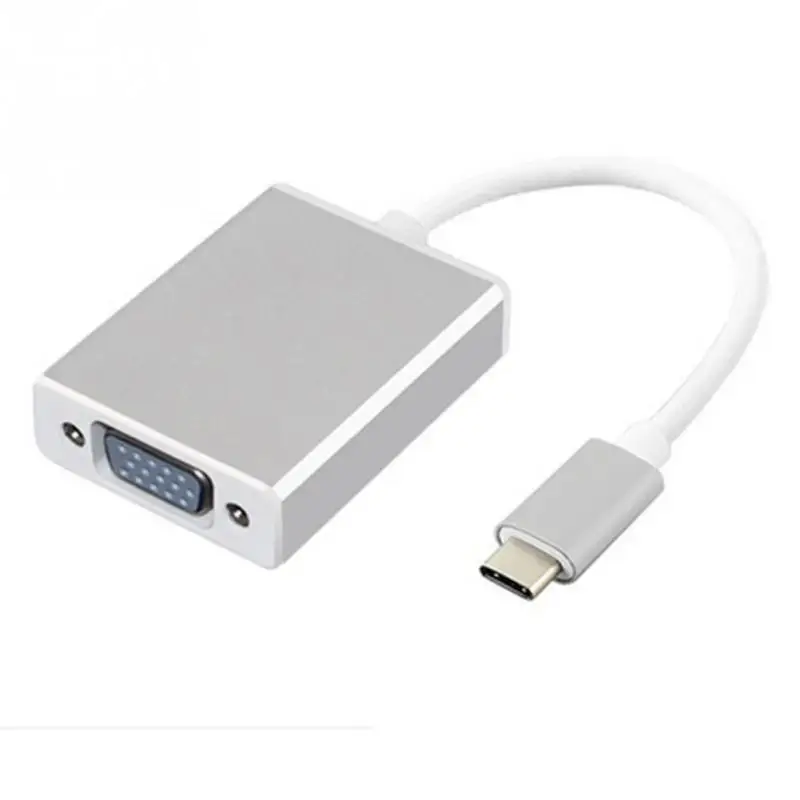 Usb-USB-C USB 3 1 Тип C для VGA адаптер 1080 P видео кабель конвертер | Электроника