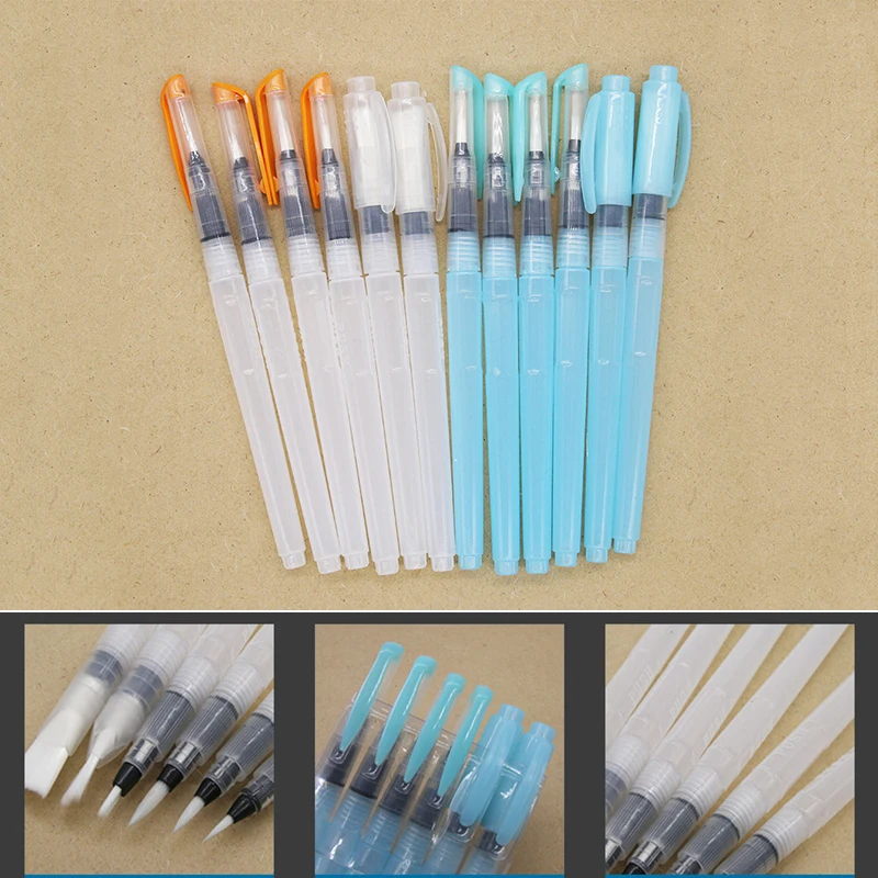 

New Watercolor Pens Set 6 Pcs Painting Pen Portable Solid Water Soluble Color Lead Brush Accessories