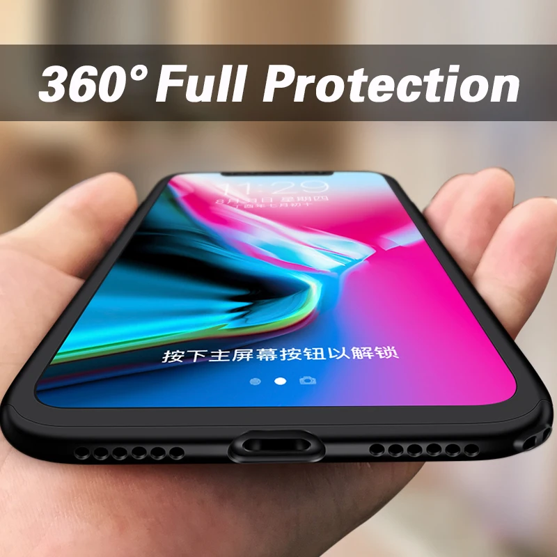 Роскошный Жесткий 360 полный защитный чехол для iPhone 7 чехлы телефонов 8 Plus с