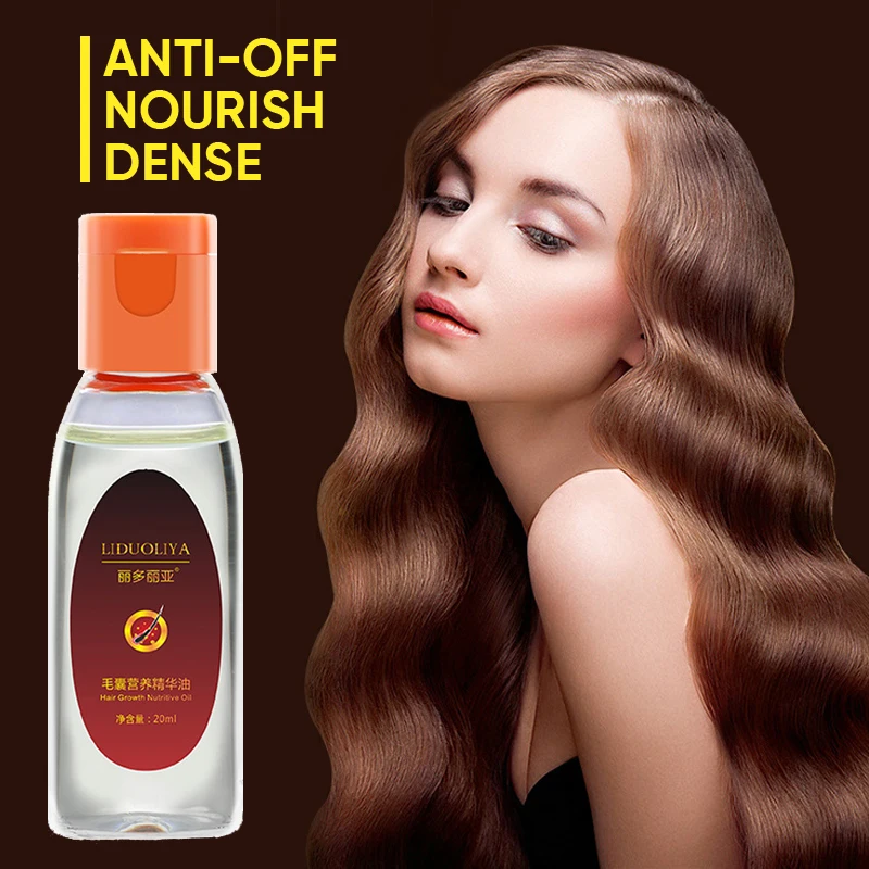 

LIDUOLIYA Natural Hair Growth Essence oil 20ml Prevent Hair Loss Liquid Hair Follicle Repair Serum 20ML Dense Hairs Growth Serum